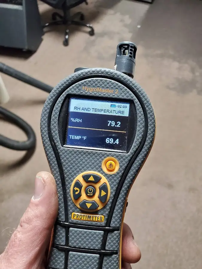Moisture meter humidity assessment for Fire & Smoke Damage Restoration in Kingfisher
